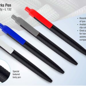Tyre marks pen in black body