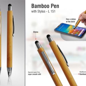 Bamboo Pen with Stylus