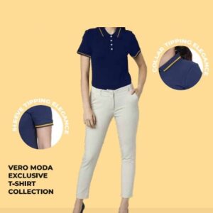 Vero Moda Tipping Polo Women T-shirt