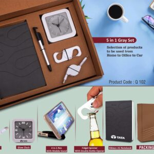 5 in 1 Gray gift set