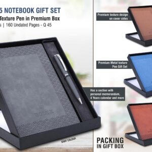 Rolex Notebook with Metal Texture pen Gift box