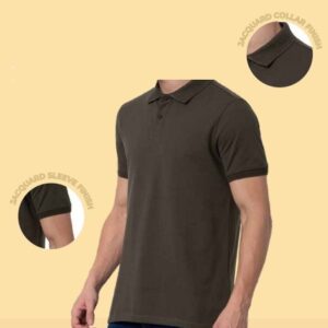 Jacquard Solid Polo