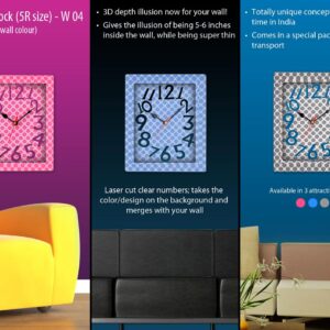 3D wall clock