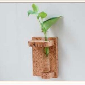 CORK WALL MOUNTED TEST TUBE PLANTER 1