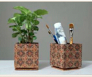 CORK MULTICOLORED PLANTER