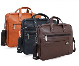 VEGAN LEATHER LAPTOP BAG LB362 - Image 2