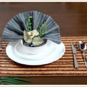 CORK STRIPED TABLEMATS  9C23502