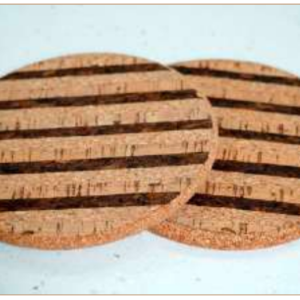 CORK STRIPED TRIVETS