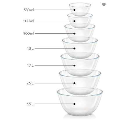 MIXING BOWL WITH PLASTIC LID (SET OF 2) - Image 2