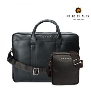 Cross  Men Black Messenger Bag - Extra Spacious
