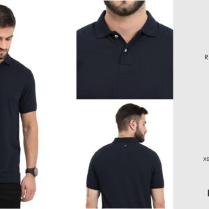Rare Rabbit Navy Blue Polo T-shirt