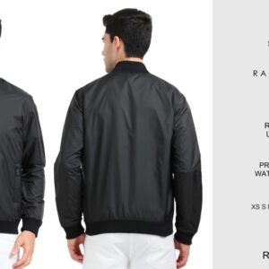 Rare Rabbit Black Nylon Jacket