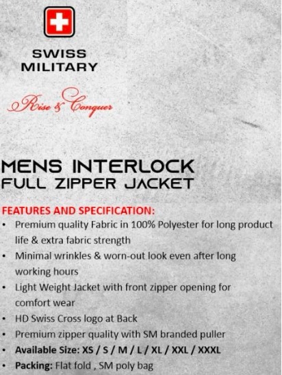 Swiss Military Zipper Jacket - Image 2
