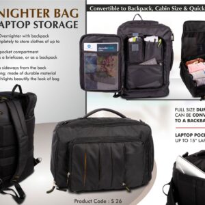 Overnighter Laptop Bag, Employee Gift
