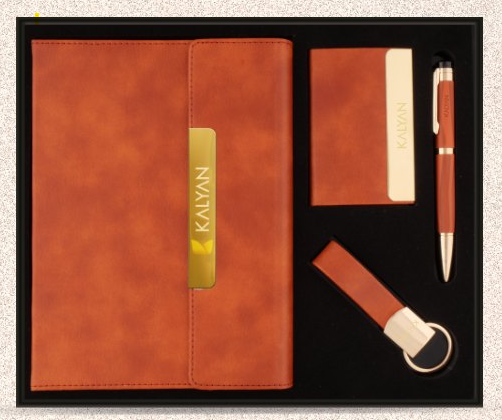 4 In 1 Combo Gift Set |Brown - Gift Set Corporate