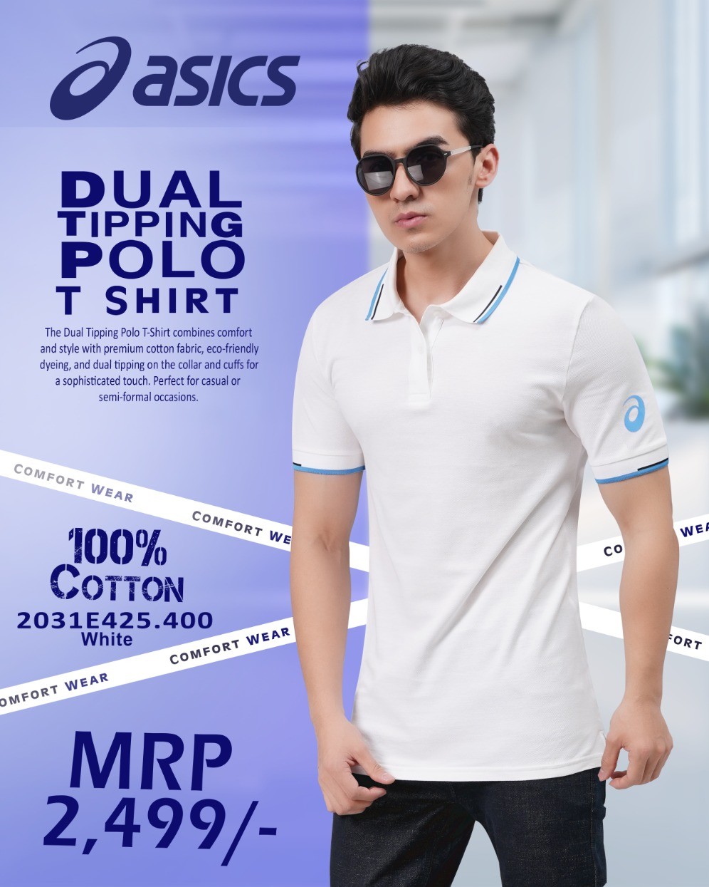 Asics Dual Tipping Polo T-shirt for Corporate Gifting Bangalore