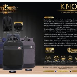 Swiss Military Knox Anti-theft Office Backpack Corporate Bangalore