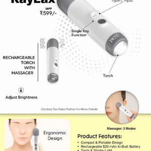 FUZO RayLax Rechargeable Torch with Massager for corporate gifting in bangalore