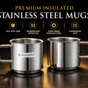 Premium insulated mug set stainless steel pack of 2